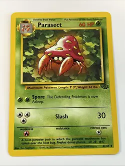 Parasect 41/64 Jungle Regular 1999 Unlimited Pokemon Game TCG - Image 1