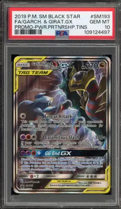 Pokemon Garchomp & Giratina GX Power Partnership Tin Full Art Promo SM193 PSA 10 - Image 1