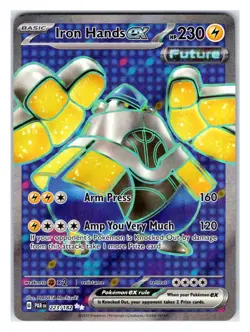 Pokemon TCG - Iron Hands ex - SV04: Paradox Rift 223/182 Ultra Rare - Image 1