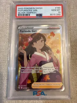 PSA 10 Furisode Girl 190/195 2022 Pokemon Silver Tempest Gem Mint Pokemon - Image 1
