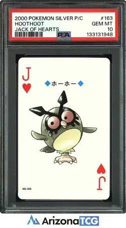 Pokemon 2000 Hoothoot 163 Pokemon Silver Playing Cards Japanese GEM MINT PSA 10 - Image 1