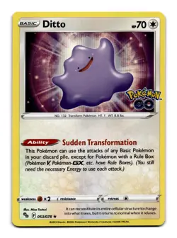 Ditto - 053/078 PGO: Pokemon GO Holo Rare Holo LP - Image 1
