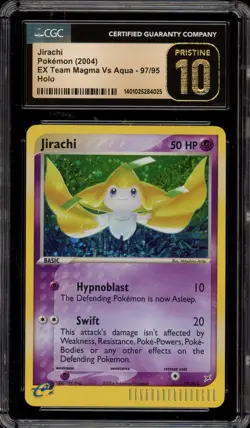 Pokemon Jirachi EX Team Magma Vs Aqua Holo Rare #97 CGC 10 Pristine - Image 1