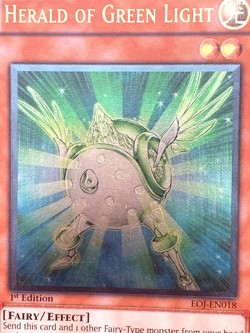 yugioh Herald of Green Light EOJ-EN018 Ultimate Rare 1st Edition near mint - Image 2