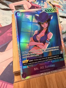 One Piece TCG Ms. All Sunday SR OP04-064 JP Kingdoms of Intrigue Near Mint - Image 2