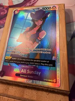 One Piece TCG Ms. All Sunday SR OP04-064 JP Kingdoms of Intrigue Near Mint - Image 5