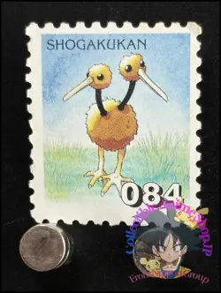 Doduo Pokemon Stamp Card Japanese Shogakukan Nintendo Game Anime TCG C - Image 1