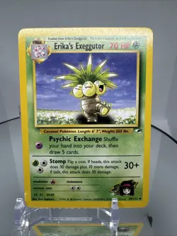 Erika’s Exeggutor 044/132 Gym Heroes Pokemon Card Vintage WOTC Regular - Image 3
