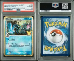 Pokemon Mimikyu SWSH136 Delta Species Celebrations Black Star Promo Card PSA 10 - Image 3