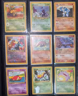 Pokemon Binder Card Lot DMG & HP - Vintage WOTC, Holo, Reverse - 59 Cards - Image 1