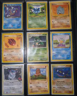 Pokemon Binder Card Lot DMG & HP - Vintage WOTC, Holo, Reverse - 59 Cards - Image 3