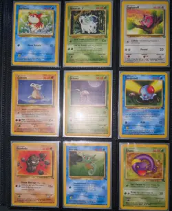 Pokemon Binder Card Lot DMG & HP - Vintage WOTC, Holo, Reverse - 59 Cards - Image 4