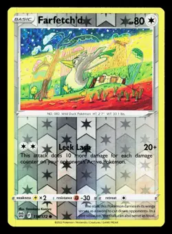 Farfetch'd 115/172 Brilliant Stars NM Reverse Holo Pokemon Card TCG - Image 1