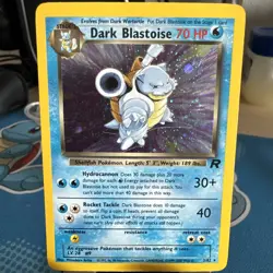 Dark Blastoise - 3/82 - Pokemon Team Rocket Unlimited Holo Rare Card WOTC LP - Image 1