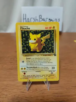 Pokemon TCG Ivy Pikachu Black Star Promo #1 Card WOTC Near Mint Condition 1999 - Image 1