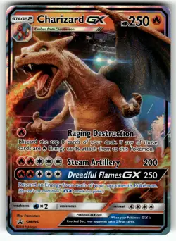 Charizard GX SM195 SM Promos LP- Pokemon Card TCG - Image 1