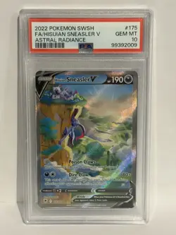 Pokemon Hisuian Sneasler v Astral Radiance Holo Ultra Rare Card 175/189 PSA10 - Image 1