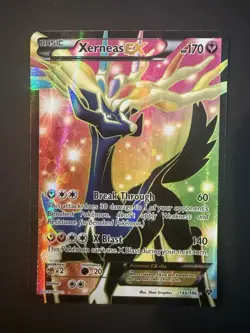 Pokemon TCG Xerneas-Ex Holo Full Art Ultra Rare Card XY 146/146 - Image 1