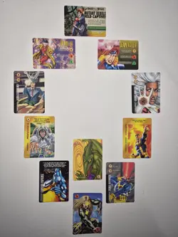 Marvel OverPower Special Vintage Cards, Rare!!! Lot of 11. Low opening bid!!!!!! - Image 1