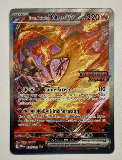 Team Rocket's Moltres ex - (Destined Rivals Stamp) 229/182 Miscellaneous Cards & - Image 1