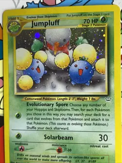 Jumpluff 9/64 Neo Revelation Holo Rare SWIRL TOP RIGHT Pokemon Card TCG LP/NM - Image 5
