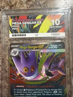 Ace Grading Pokemon TCG Mega-Gengar-EX Phantom Forces Holo Rare Card - Image 3