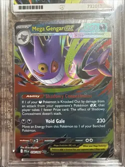 Ace Grading Pokemon TCG Mega-Gengar-EX Phantom Forces Holo Rare Card - Image 4