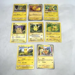 Pikachu Pokemon TCG Card Lot Of 8 - Image 1