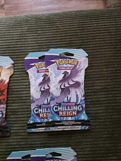 11x Pokemon TCG Sword & Shield Chilling Reign Sleeved Booster Pack 10 Cards New - Image 4