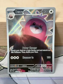 MINT ~ Bewear Illustration Rare Shrouded Fable 079/064 Pokemon TCG Card - Image 1
