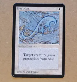 MTG - Magic the Gathering - Alpha Blue Ward - LP - Image 1