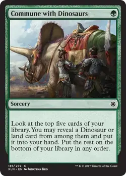 Commune with Dinosaurs - Ixalan XLN MTG Magic The Gathering EDH Pauper - Image 1