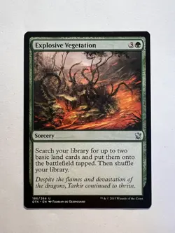 Explosive Vegetation - MTG Dragons of Tarkir - NM - Image 1