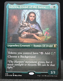 Jaheira, Friend of the Forest – Commander Legends – MTG Rare – Foil Etched #518 - Image 1