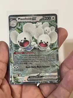 Maushold ex #155/182 2023 Pokemon Paradox Rift PAR Double Rare NM - Image 1