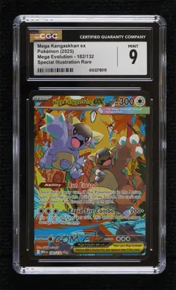 Mega Kangaskhan ex Special Illustration Rare Pokemon Evolution MEG CGC 9 Mint - Image 1