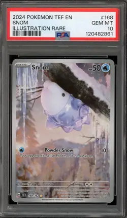 Pokemon Snom Temporal Forces Illustration Rare #168 PSA 10 Gem Mint - Image 1