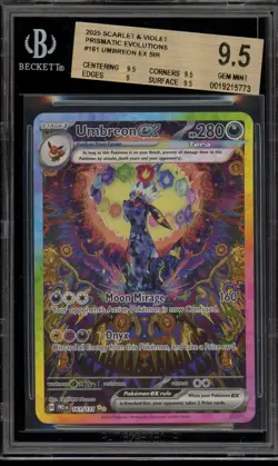 Pokemon Umbreon ex Prismatic Evolutions Special Illustration Rare #161 BGS 9.5 - Image 1