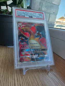 2017 POKEMON BLACK STAR PROMO SM60 FULL ART/CHARIZARD GX CHARIZARD GX Mint PSA 9 - Image 3