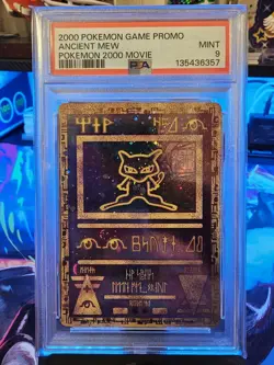 2000 Pokemon Ancient Mew Holo PSA 9 Movie Game Promo Double Swirl! - Image 2