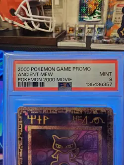 2000 Pokemon Ancient Mew Holo PSA 9 Movie Game Promo Double Swirl! - Image 3