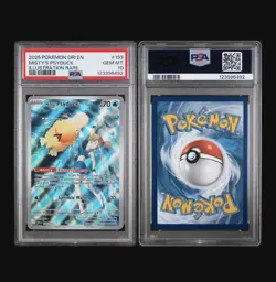 2025 POKEMON DRI EN-DESTINED RIVALS ILLUSTRATION RARE MISTY'S PSYDUCK PSA 10 - Image 3