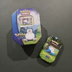 Pokemon TCG: Pokemon GO Snorlax Tin Set (Mini & Big) BRAND NEW & FACTORY SEALED - Image 1