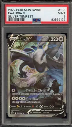 Pokemon Lugia V Silver Tempest Full Alt Art #186 PSA 9 Mint - Image 1