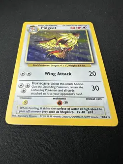 1999 Pokemon Pidgeot Jungle 8/64 Holo Rare No Set Symbol Error - Image 3