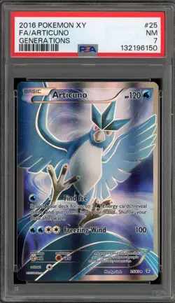 Pokemon Articuno XY Generations Full Art #25 PSA 7 - Image 1