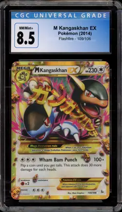 Pokemon M Kangaskhan EX XY Flashfire Holo Ultra Rare #109 CGC 8.5 - Image 1