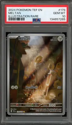 Pokemon Meltan Temporal Forces Illustration Rare #179 PSA 10 Gem Mint - Image 1