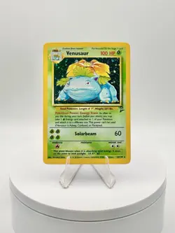 Pokemon TCG Venusaur Holo Clean 18/130 Base Set 2 WOTC Unlimited 2000 - MP Rare - Image 1