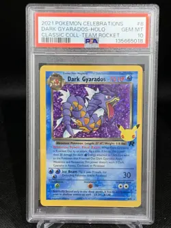 PSA 10 Dark Gyarados 8/82 25th Anniversary Celebrations Pokemon - Image 1